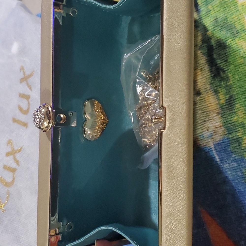 Deux Lux Gold Box Clutch - Picture 4 of 5